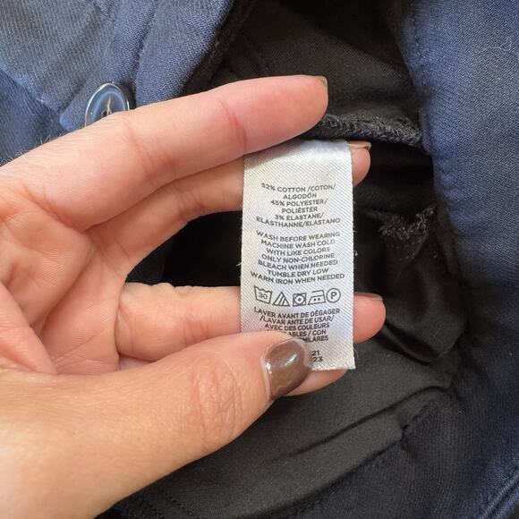 LOFT Petites The Skinny Ankle Pant Womens 0P Black Mid Rise Casual Career - Picture 8 of 8